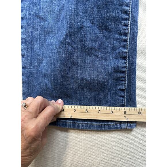 Levi’s Womens 590 Bootcut Medium Blue Denim Jeans Plus Size 18W Flap Pockets - Picture 10 of 16